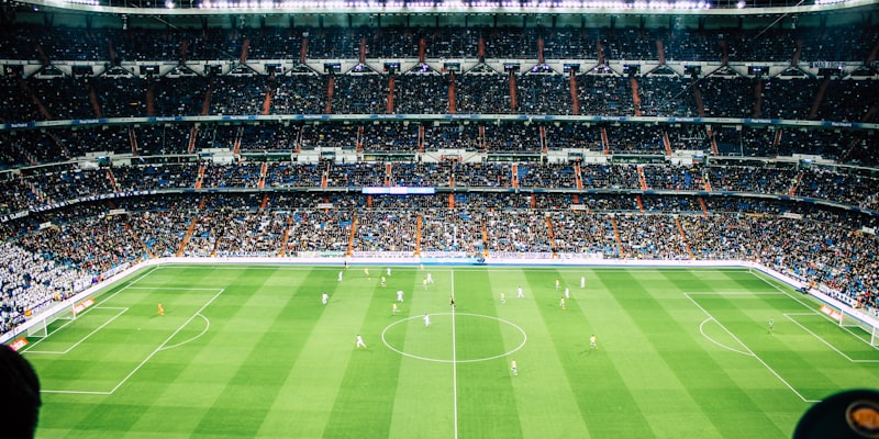 欧冠小组赛比赛现场 - 球迷欢呼与球场全景